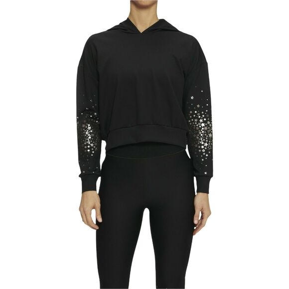 ULTRACOR Black Hoodie Radon Celestial Crop Nero Metal Sweatshirt Lounge Small - Picture 1 of 5